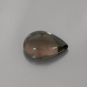 4.80캐럿 천연 스모키 브라운 스모키 쿼츠, 투명한, 13.8×10.2 mm, 투명/반투명