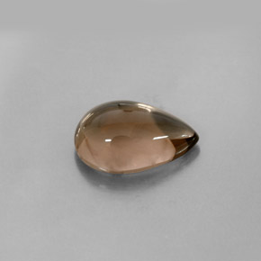 3.68캐럿 천연 스모키 브라운 스모키 쿼츠, 투명한, 12.8×8.8 mm, 투명/반투명