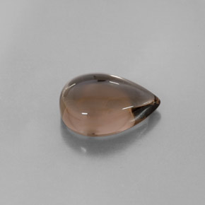 4.39캐럿 천연 스모키 브라운 스모키 쿼츠, 투명한, 13.1×9.2 mm, 투명/반투명