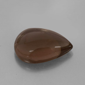3.86캐럿 천연 스모키 브라운 스모키 쿼츠, 투명한, 13.1×9.1 mm, 투명/반투명