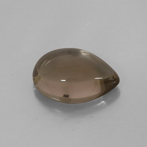 3.89캐럿 천연 스모키 브라운 스모키 쿼츠, 투명한, 12.7×9 mm, 투명/반투명