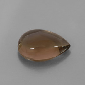 4.06캐럿 천연 스모키 브라운 스모키 쿼츠, 투명한, 13.2×9.1 mm, 투명/반투명