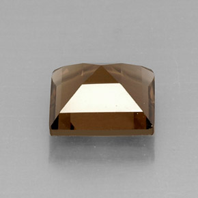 4.21캐럿 천연 스모키 브라운 스모키 쿼츠, 스퀘어, 10.2×10.1 mm, VS