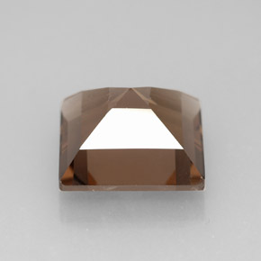 4.06캐럿 천연 스모키 브라운 스모키 쿼츠, 스퀘어, 10.1×10 mm, VVS-VS