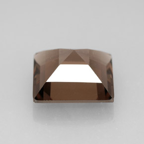 3.83캐럿 천연 스모키 브라운 스모키 쿼츠, 스퀘어, 10.1×10 mm, VVS-VS
