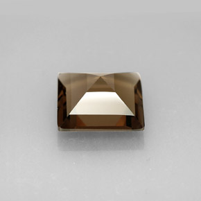 3.35캐럿 천연 스모키 브라운 스모키 쿼츠, 정사각형, VVS-VS
