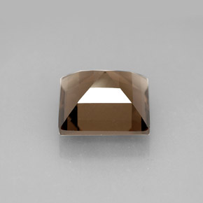 4.28캐럿 천연 스모키 브라운 스모키 쿼츠, 스퀘어, 10.1×10.1 mm, VVS-VS