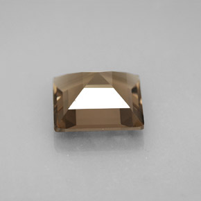 3.61캐럿 천연 스모키 브라운 스모키 쿼츠, 스퀘어, 10×10 mm, VVS-VS