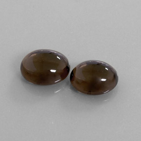 캐럿 천연 스모키 브라운 스모키 쿼츠 보석, 타원형 컷, 10.8×8.8 mm, 투명한