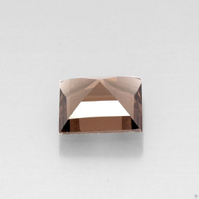 4.04캐럿 천연 스모키 브라운 스모키 쿼츠, 스퀘어, 10.2×10.1 mm, VVS-VS