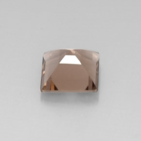 4.05캐럿 천연 스모키 브라운 스모키 쿼츠, 스퀘어, 10×10 mm, VVS-VS