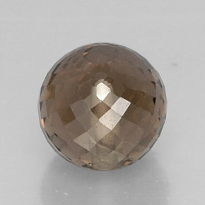 7.00캐럿 천연 스모키 브라운 스모키 쿼츠, 구형 / 볼, 10.1×9.6 mm, VVS-VS