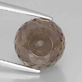 7.00캐럿 천연 스모키 브라운 스모키 쿼츠, 구형 / 볼, 10.1×9.6 mm, VVS-VS