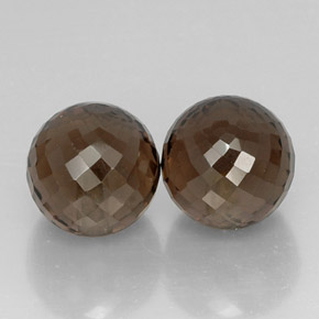 캐럿 천연 스모키 브라운 스모키 쿼츠 보석, 구형 / 볼, 10×9.2 mm, VVS-VS
