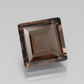 4.50캐럿 천연 스모키 브라운 스모키 쿼츠, 스퀘어, 10.2×10.1 mm, VVS-VS
