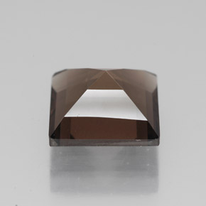 4.50캐럿 천연 스모키 브라운 스모키 쿼츠, 스퀘어, 10.2×10.1 mm, VVS-VS