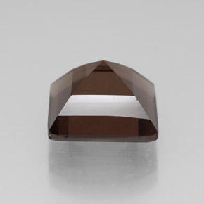 4.53캐럿 천연 스모키 브라운 스모키 쿼츠, 스퀘어, 10.1×10.1 mm, VVS-VS