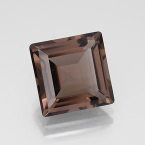 4.15캐럿 천연 스모키 브라운 스모키 쿼츠, 스퀘어, 10×10 mm, VVS