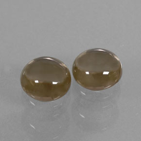 캐럿 천연 스모키 브라운 스모키 쿼츠 보석, 라운드 컷, 7.16 mm, 투명한