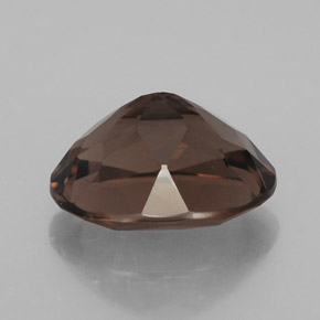 2.41캐럿 천연 스모키 브라운 스모키 쿼츠, 타원형 컷, 10×8.1 mm, VVS