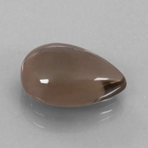 2.99캐럿 천연 스모키 브라운 스모키 쿼츠, 배 모양, 12×8.4 mm, 투명한