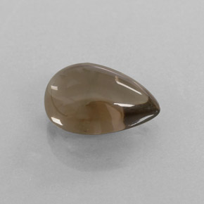 3.26캐럿 천연 스모키 브라운 스모키 쿼츠, 투명한, 11.9×8.1 mm, 투명/반투명