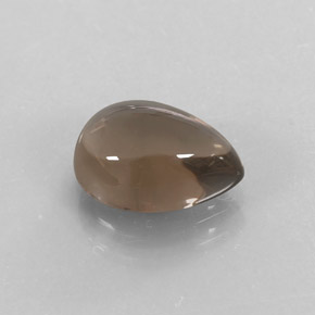 2.51캐럿 천연 스모키 브라운 스모키 쿼츠, 배 모양, 10.2×7.3 mm, 투명한