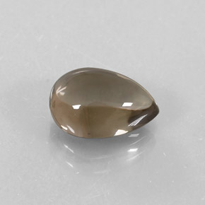 2.34캐럿 천연 스모키 브라운 스모키 쿼츠, 배 모양, 10×7.3 mm, 투명한