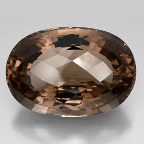 194.90캐럿 천연 스모키 브라운 스모키 쿼츠, 타원형 컷, 45×31.2 mm, IF