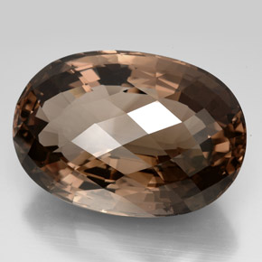 194.90캐럿 천연 스모키 브라운 스모키 쿼츠, 타원형 컷, 45×31.2 mm, IF