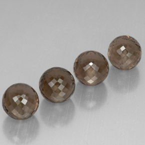 캐럿 천연 스모키 브라운 스모키 쿼츠 보석, 구형 / 볼, 10.02 mm, VVS-VS
