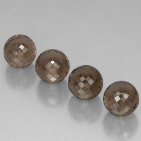 캐럿 천연 스모키 브라운 스모키 쿼츠 보석, 구형 / 볼, 10.02 mm, VVS-VS