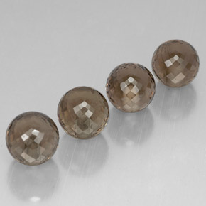 캐럿 천연 스모키 브라운 스모키 쿼츠 보석, 구형 / 볼, 10.16 mm, VVS-VS