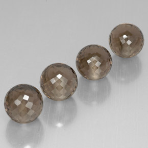 캐럿 천연 스모키 브라운 스모키 쿼츠 보석, 구형 / 볼, 10.16 mm, VVS-VS