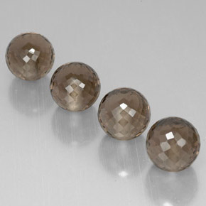 캐럿 천연 스모키 브라운 스모키 쿼츠 보석, 구형 / 볼, 10.16 mm, VVS-VS