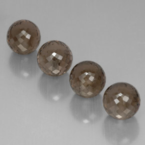 캐럿 천연 스모키 브라운 스모키 쿼츠 보석, 구형 / 볼, 10.03 mm, VVS-VS