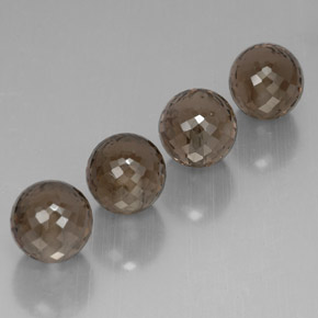 캐럿 천연 스모키 브라운 스모키 쿼츠 보석, 구형 / 볼, 10.03 mm, VVS-VS