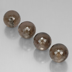 캐럿 천연 스모키 브라운 스모키 쿼츠 보석, 구형 / 볼, 10.11 mm, VVS-VS