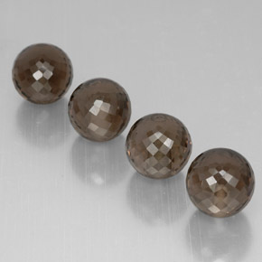 캐럿 천연 스모키 브라운 스모키 쿼츠 보석, 구형 / 볼, 10.08 mm, VVS-VS