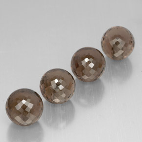 캐럿 천연 스모키 브라운 스모키 쿼츠 보석, 구형 / 볼, 10.00 mm, VVS-VS