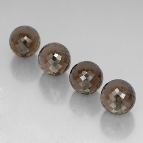 캐럿 천연 스모키 브라운 스모키 쿼츠 보석, 구형 / 볼, 10.08 mm, VVS-VS
