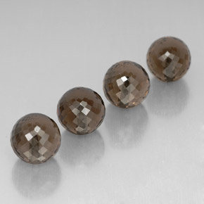 캐럿 천연 스모키 브라운 스모키 쿼츠 보석, 구형 / 볼, 10.08 mm, VVS-VS