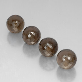 캐럿 천연 스모키 브라운 스모키 쿼츠 보석, 구형 / 볼, 10.01 mm, VVS-VS