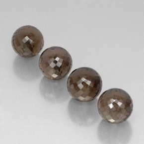 캐럿 천연 스모키 브라운 스모키 쿼츠 보석, 구형 / 볼, 10.03 mm, VVS-VS