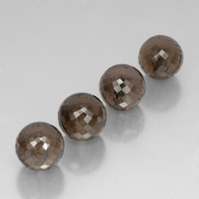 캐럿 천연 스모키 브라운 스모키 쿼츠 보석, 구형 / 볼, 10.03 mm, VVS-VS