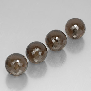 캐럿 천연 스모키 브라운 스모키 쿼츠 보석, 구형 / 볼, 10.08 mm, VVS-VS