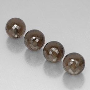 캐럿 천연 스모키 브라운 스모키 쿼츠 보석, 구형 / 볼, 10.08 mm, VVS-VS