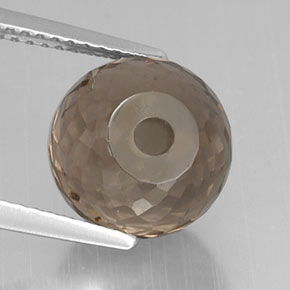 6.68캐럿 천연 스모키 브라운 스모키 쿼츠, 구형 / 볼, 10.02 mm, VVS-VS