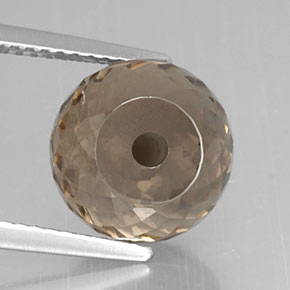 6.91캐럿 천연 스모키 브라운 스모키 쿼츠, 구형 / 볼, 10.08 mm, VVS-VS