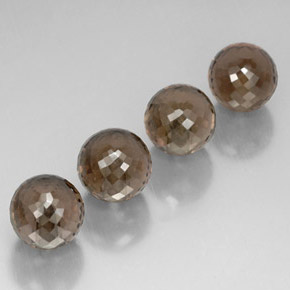 캐럿 천연 스모키 브라운 스모키 쿼츠 보석, 구형 / 볼, 10.02 mm, VVS-VS